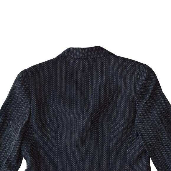 Vintage Bill Burns NY Navy Wool Blazer - Size 10, Pinstriped - Picture 6 of 6